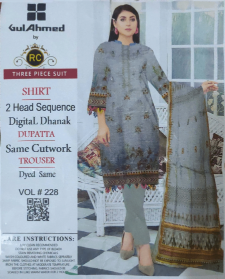 Gul Ahmed Exclusive 3Pc Embroidered (5)